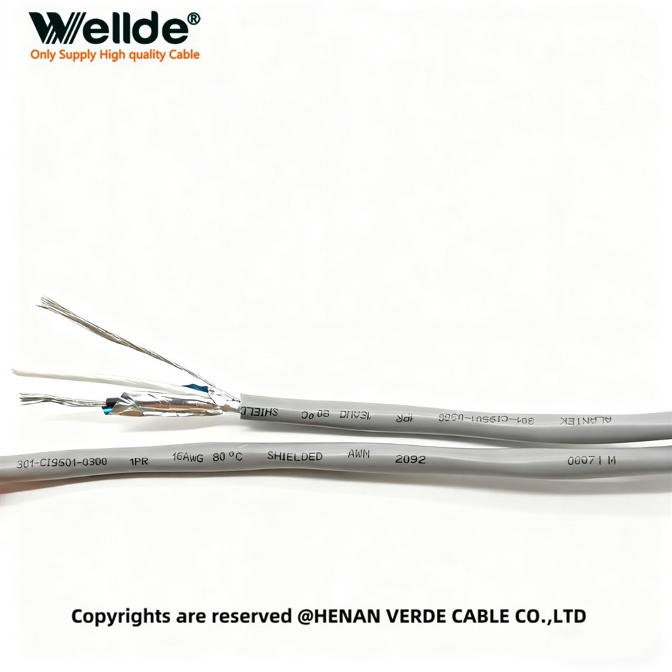 Durable Shielded Control Cable for Automation and Robotics
