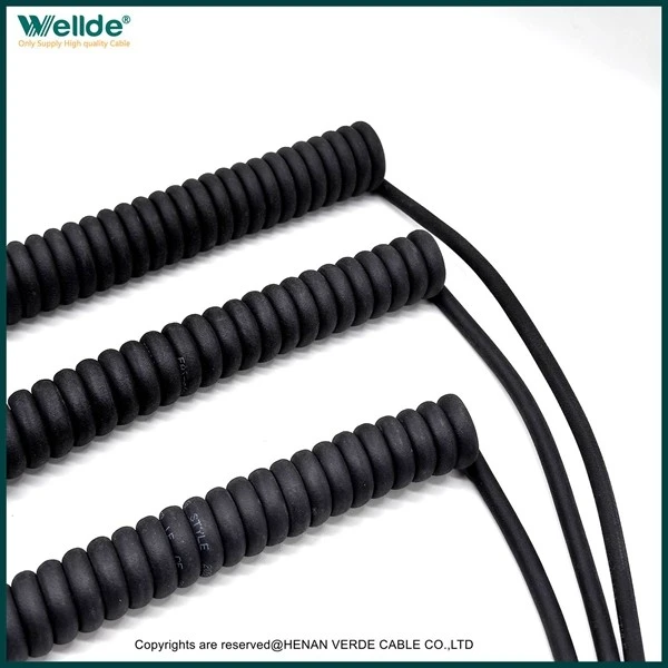 High Quality Coiled Spiral Cable 5 Core suppliers