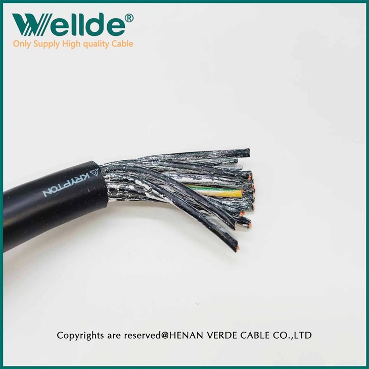 Pure Copper Conductor 13 Core 2.5 mm PVC Fire Resistance Control Cable