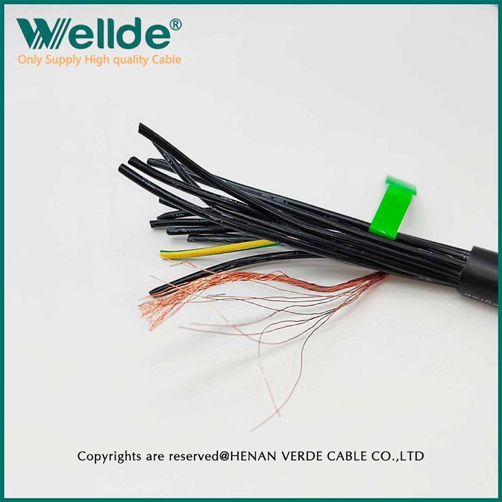 Pure Copper Conductor 13 Core 2.5 mm PVC Fire Resistance Control Cable