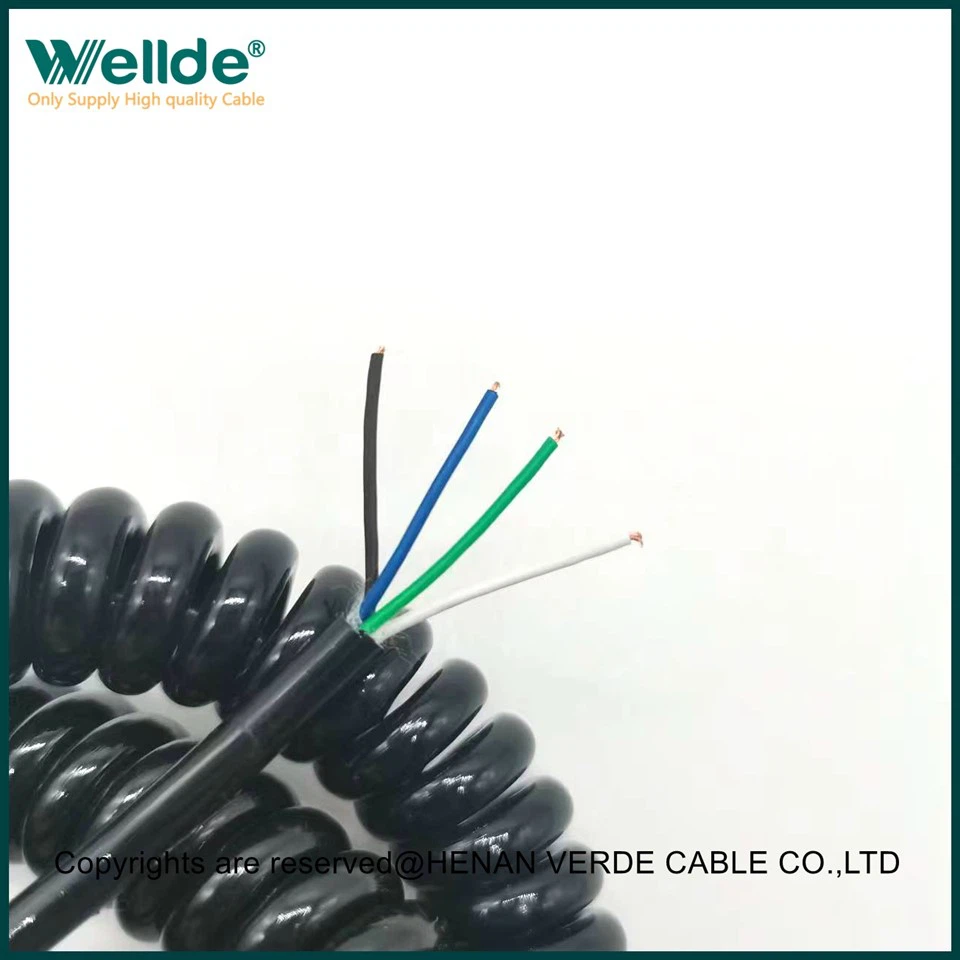 PVC omotač namotani spiralni kabel