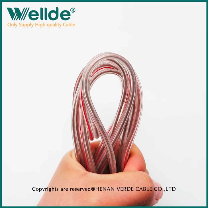 Transparent Silicone Two-core Connection Pure Copper Silicone Cable