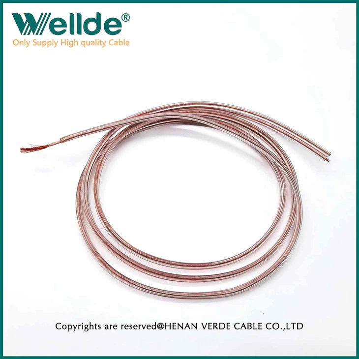Transparent Silicone Two-core Connection Pure Copper Silicone Cable